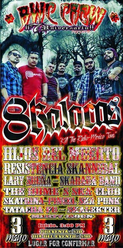 TheSkaradaBand's tweet photo. Este sábado nos vemos con 8 kalacas! http://t.co/OnU4bsJOa3