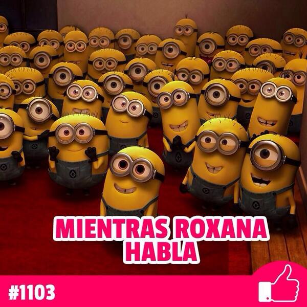 VArosemena's tweet photo. Hasta los minions embobados cuando habla @RoxanaMendez14 @MaquinariaRXM todos creyendo en sus propuestas! http://t.co/98yrWxCyS1