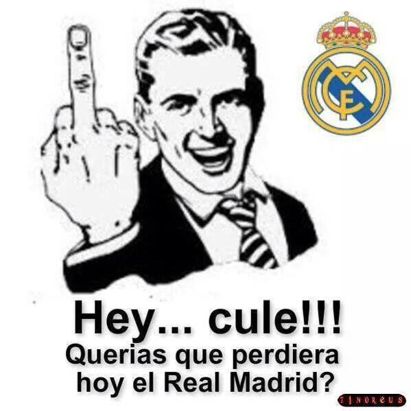 Sr_Madridista_'s tweet photo. Todos los cules deseando que nos humillara el Bayern y resulta q no nos ganan ni un partido JA JA JA
#ZasEnTodaLaBoca http://t.co/wftMKZWrwl