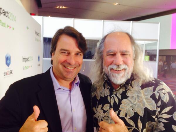 furrier's tweet image. Grady inside #theCube #ibmimpact