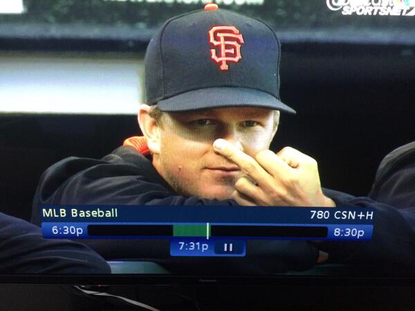 I gotta know - who is cain flipping off?! cc @mccoveychron