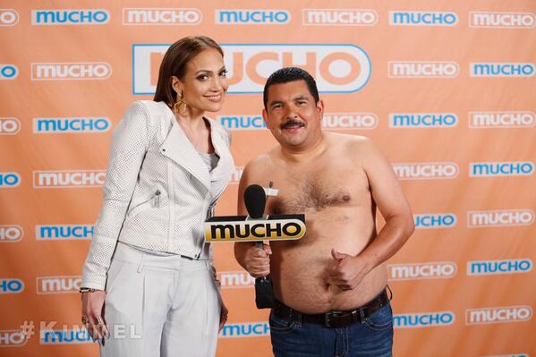 JLo's tweet image. More @JimmyKimmelLive tonight with @IAMGUILLERMO for something special #JLoFirstLove #tunein