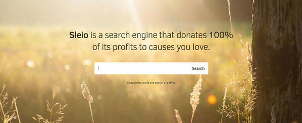 What if your Googling made an impact in the world? buff.ly/1pLOJ5Q <a href="/sleio/">Sleio</a>