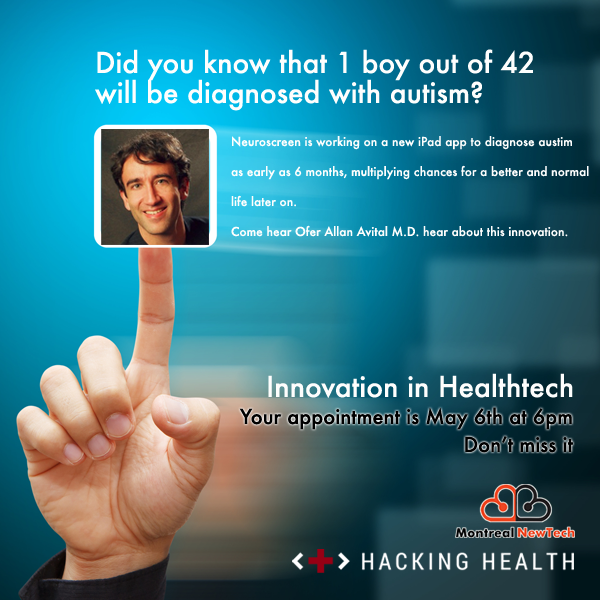 Did you know that 1 boy out of 42 will be diagnosed with autism? Come see neuroscreen at innovatehealth.eventbrite.com
