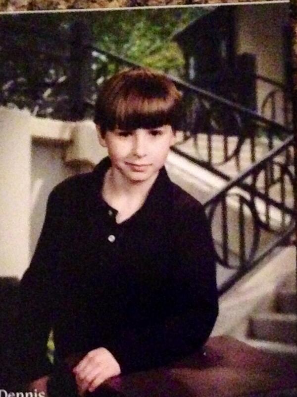 cbbrickell's tweet image. Dennis's second grade picture.