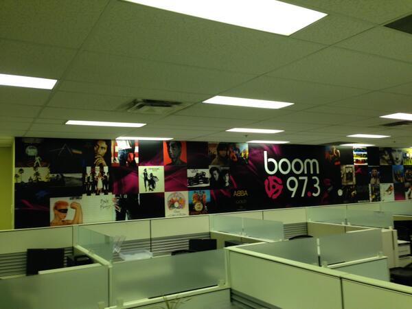 getwrapped1's tweet photo. Check out the new digs at Boom 97.3! @boom973 http://t.co/eTCbvyHavu