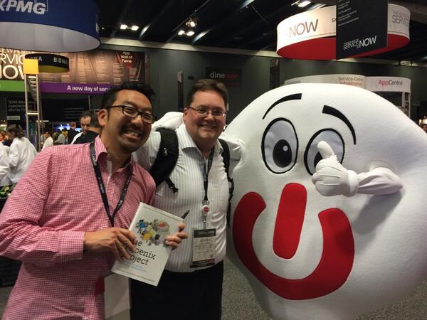 bailey_stacey's tweet photo. Come and meet Gene Kim at the FruBooth at #Know14 Book signing is from 5:30 to 7:30 http://t.co/gfr6cQj8TD