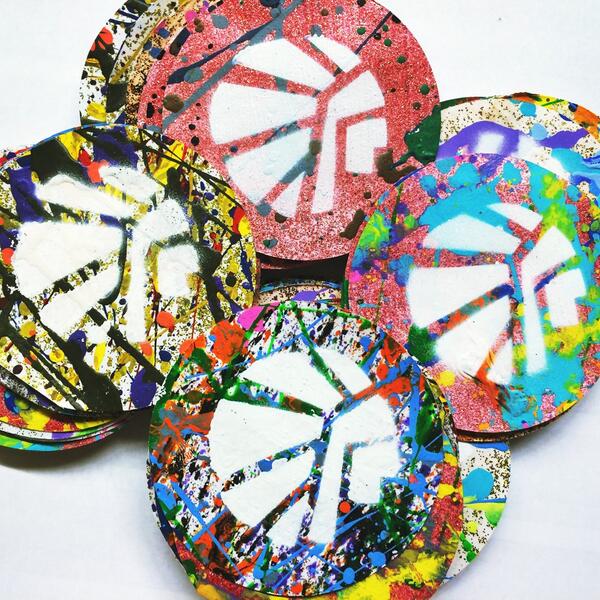 CrossKeysART's tweet photo. We're still up here at #CrossKeysATL &amp; thought the tokens looked, so good we'd make some into buttons for y'all!! http://t.co/FXq8VYjR1W