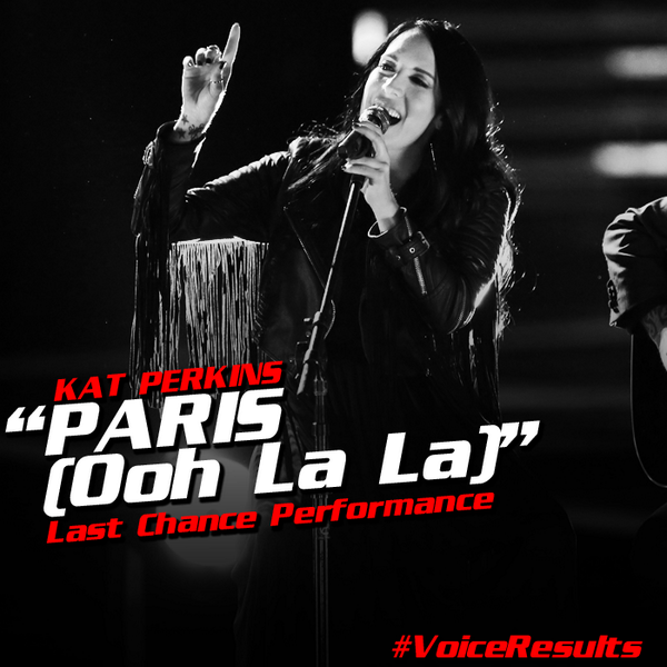 NBCTheVoice's tweet photo. RT round of applause for @katperkinsmusic’s Last Chance Performance. #VoiceResults http://t.co/p1KhFK4QNg