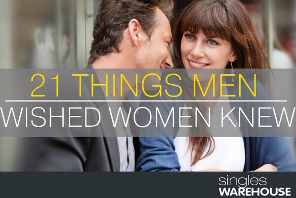 singlewarehouse's tweet photo. 21 Simple things men wished women knew. @JennX30's latest article at http://t.co/mTBbmpHsnH #menfacts http://t.co/OPe1pPZGc6