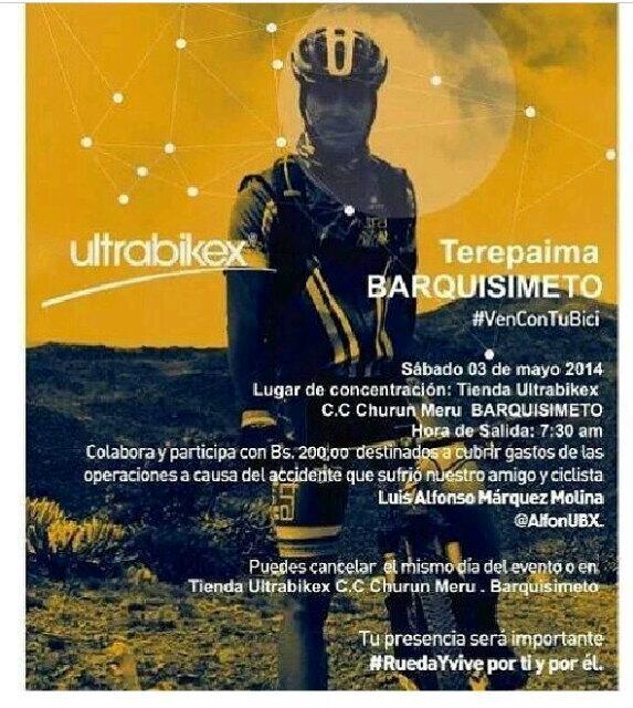 Chongobike's tweet photo. Este sábado 03/05/2014 todos al churun para apoyar al mini http://t.co/wxTcX2aNwj