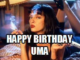 CINEXTASIS's tweet photo. HAPPY BIRTHDAY UMA #UmaThurman #PulpFiction #KillBillvol1 http://t.co/e0vQS161uY