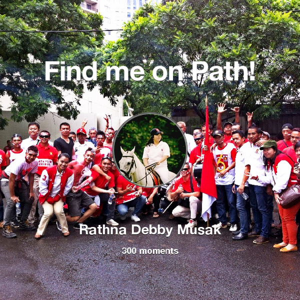 RathnaMusak's tweet photo. I've shared 300 memories with my friends on #Path - see them now at http://t.co/e2DhMVfcXR! #thepersonalnetwork http://t.co/6qZJN3l3qm