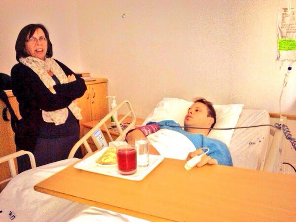 Simeonaki's tweet photo. @WOOLWORTHS_SA #ThanksMom for being there for my operation yesterday! http://t.co/lcZpVfYm2P