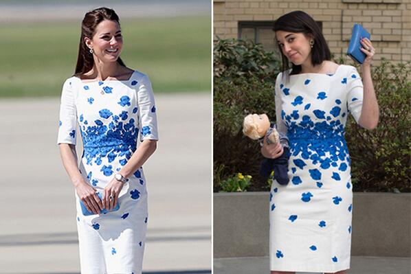ELLEmagazine's tweet photo. What dressing like Kate Middleton for a week teaches you about being a lady: http://t.co/yJRWnhbWsR http://t.co/9yrDmxLoqS