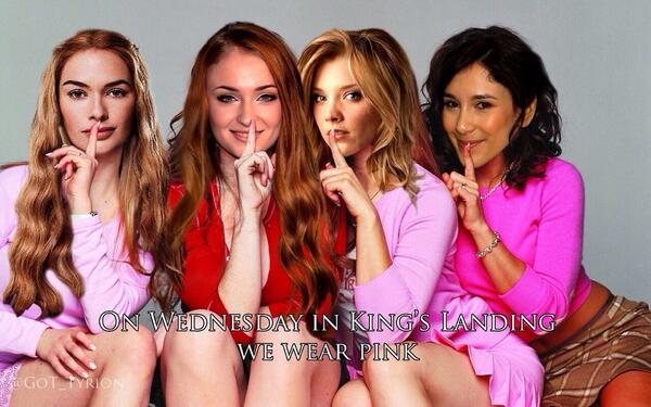 GoT_Tyrion's tweet photo. In Kings Landing #OnWednesdaysWeWearPink http://t.co/fmtiMmUpkp