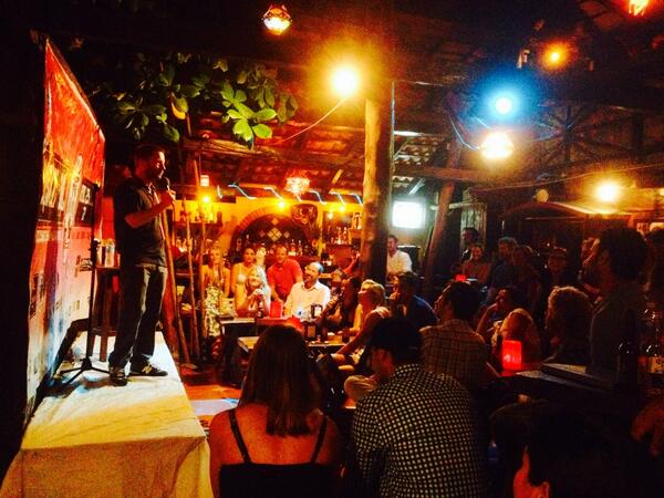 247comedy's tweet photo. We're in the land of lawlessness, Mexico! Helped @akumalcomedy raise 6000 pesos for @RedCross #Tulum @paulhooper http://t.co/SuYL1l0PAz