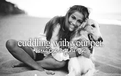 #Cuddeling with pets!!* ♥ A mans best friend♥