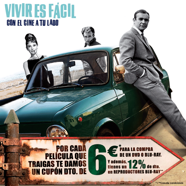 ¡Mola! MT <a href="/Fnac_Callao/">Fnac Callao</a>: Renueva tu filmoteca, que por cada peli vieja te damos 6€ para una nueva hasta el 1 de junio.