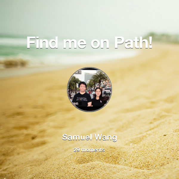 UCTalk's tweet photo. I've shared 29 memories with my friends on #Path - see them now at http://t.co/ObrcKJdLCU! #thepersonalnetwork http://t.co/tYnX6RNjRp