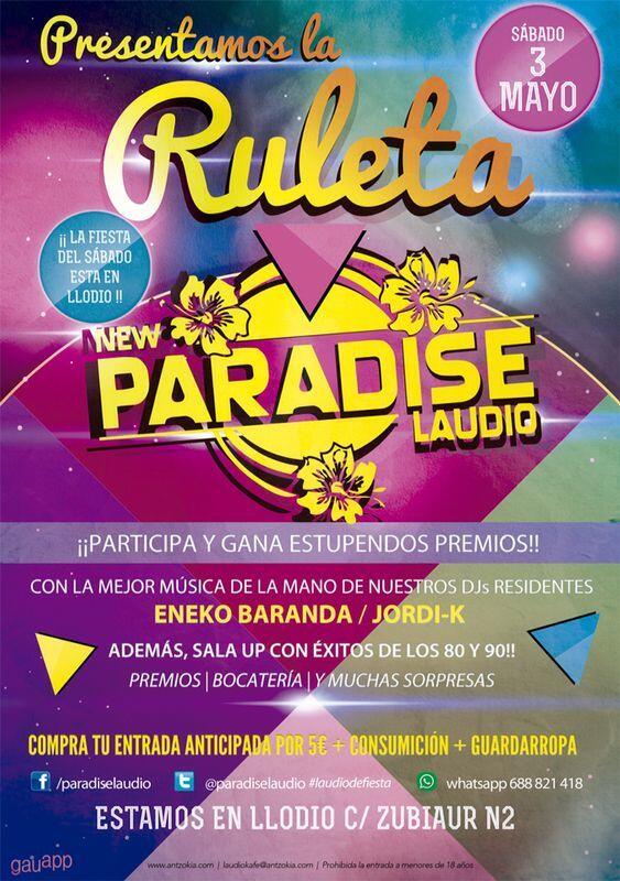 sheilatxo's tweet photo. Este sabado os speramos en @paradiselaudio de la mano de nuestros djs @ENEKOPARADISE @Dj_Jordi_k 
No te lo pierdas!!! http://t.co/iZoJdoQl9Q