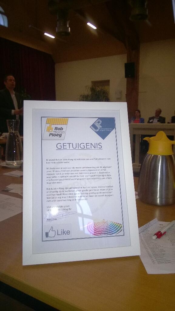 RobPloeg's tweet photo. Vanochtend een prachtige getuigenis ontvangen van @UPKantoor tijdens het #netwerkontbijt van @BNIPaprika! #trots http://t.co/vs5Ojm0dXd