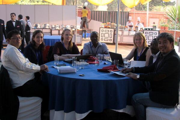 RoehrerC's tweet photo. "@HMcGray: Adaptation Finance Accountability Initiative partners collaborate at #CBA8 on transparency &amp; local access http://t.co/qggHuWvoxI"