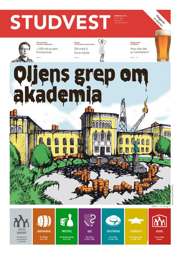 studvestno's tweet photo. Denne ukens utgave blir et helt spesielt nummer! Les avisen i PDF-format http://t.co/m3Hy4hOhnC eller på studvest.no http://t.co/8b6OU5ZCjx