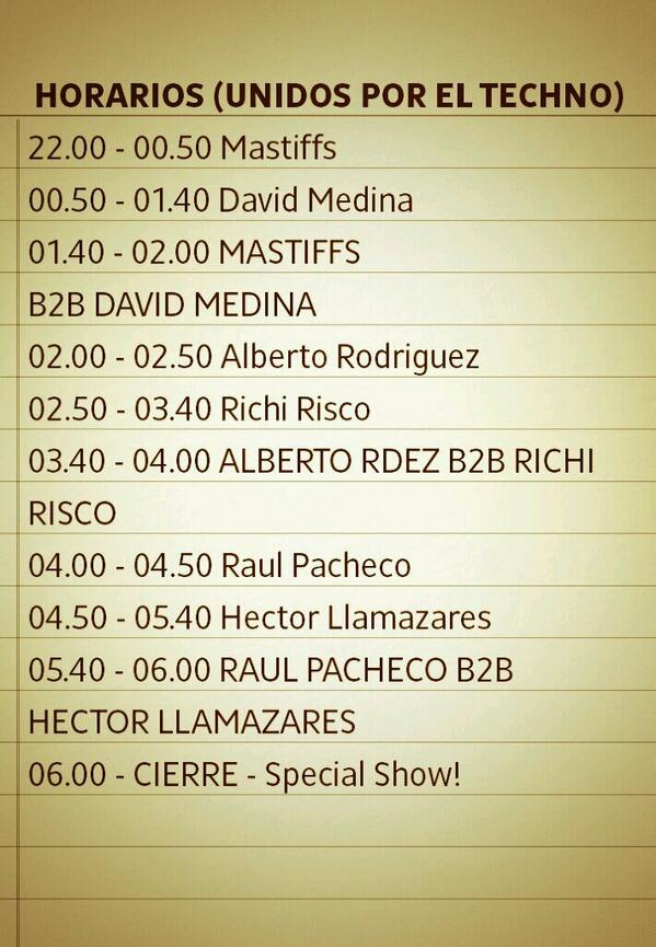 UnidosPorElTech's tweet photo. Line up ||

 http://t.co/O4zeAtQLF5