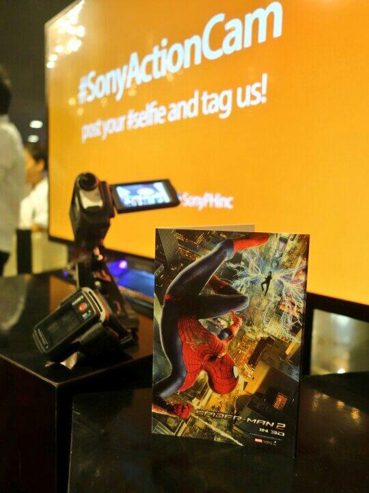 SonyPHinc's tweet image. Swing in action w/ SPIDERMAN &amp;amp; #SonyActionCam
#CaptureAdventure at the special screening at Ayala Cinema Greenbelt 3.