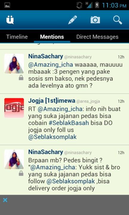 Seblaksomplak's tweet photo. Bisa order lewat twitter jugak lhoo atau follow Ig kita : Seblaksomplak , #ayoJajan #KulinerJogja #SeblakBasah http://t.co/Jja3b5AV3K