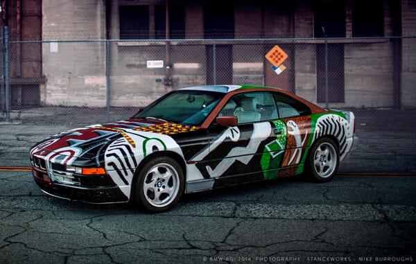 A beast of art: The #BMW Art Car by David Hockney <a href="/ParisPhotoFair/">ParisPhoto</a>. Photo by Mike Burroughs / Stanceworks