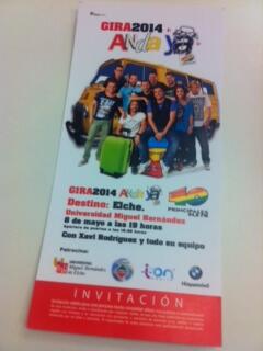 ¿Quieres una entrada doble para ver <a href="/40Andaya/">Anda ya!</a> el día 8? Muy fácil, RT y síguenos. Mañana los ganadores. #andayaUMH