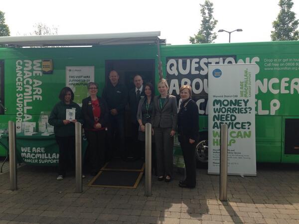 kimbaker87's tweet photo. BMIPs and BMBAs working together with the Macmillan bus at Maybird- a great partnership http://t.co/kp9LvUnUh3
