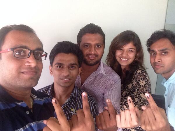 SpaceHash's tweet image. Team SpaceHash have voted for change, for India. Have you?
#Elections2014 #selfie #selfieday