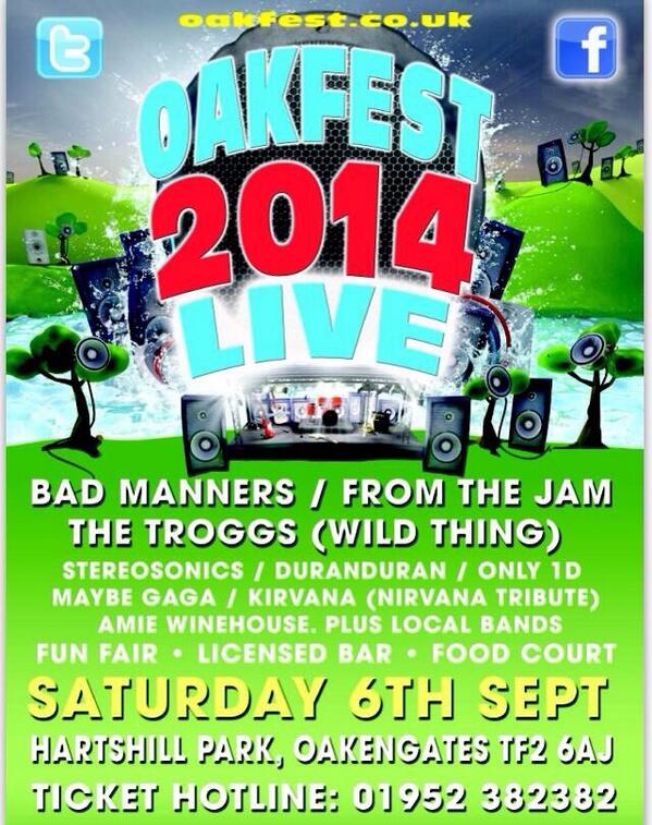 Past event Oakfest, Telford What's On Where