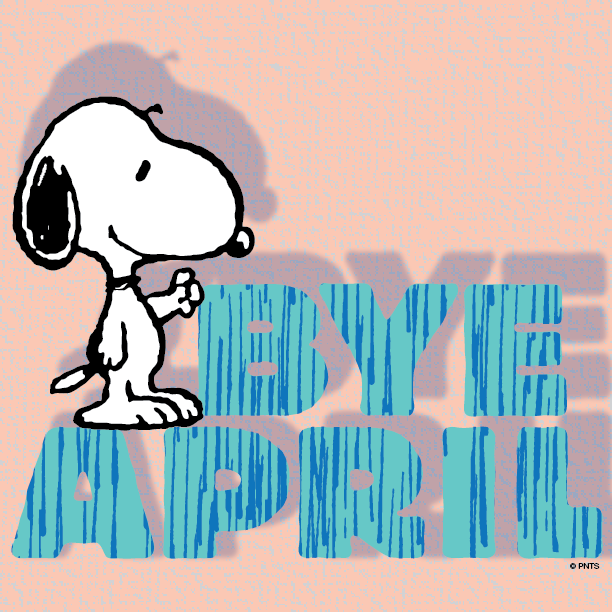 Catnip on Twitter "Bye April “Snoopy May starts tomorrow! Bye April
