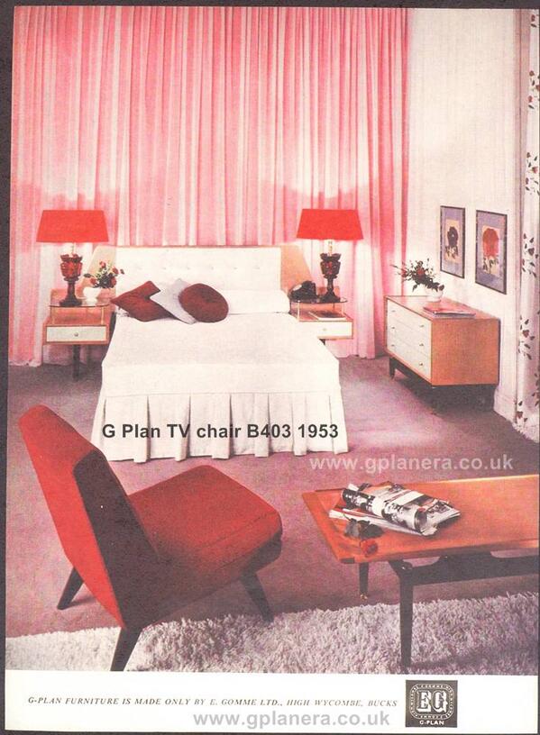 Gplanera On Twitter G Plan Advert C1957 Showing Gplan Tv
