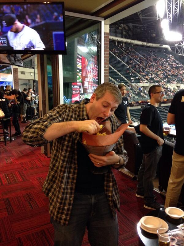 #NextLevel2014 enjoying his popcorn