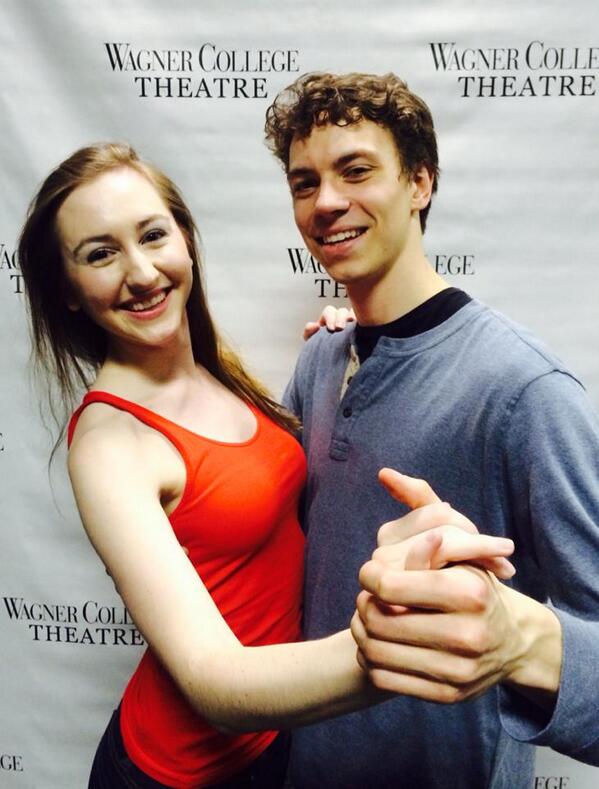 TheatreWagner's tweet photo. The ever wonderful @BrittCatt & #TwitterlessTommy at the step & Repeat! #WCTOpeningNight #DanceProject14 http://t.co/jDPxD8EdAn