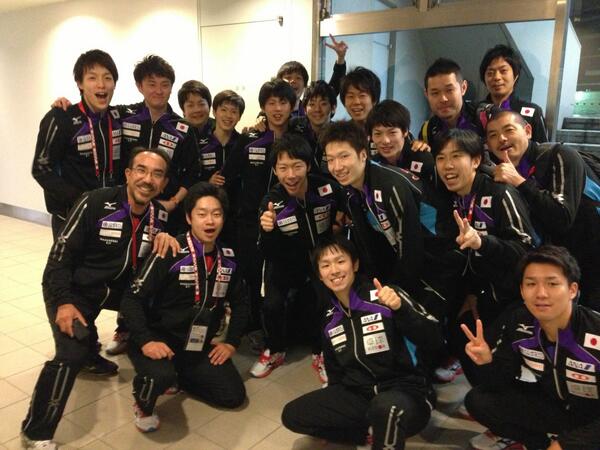 #JA全農 #世界卓球、#TTokyo2014。4/30は塩野選手ののバースデー。#日本代表 の勝利に沸くセンターは、#Happybirthday SHIONO Masato! facebook.com/JapanTable2014
