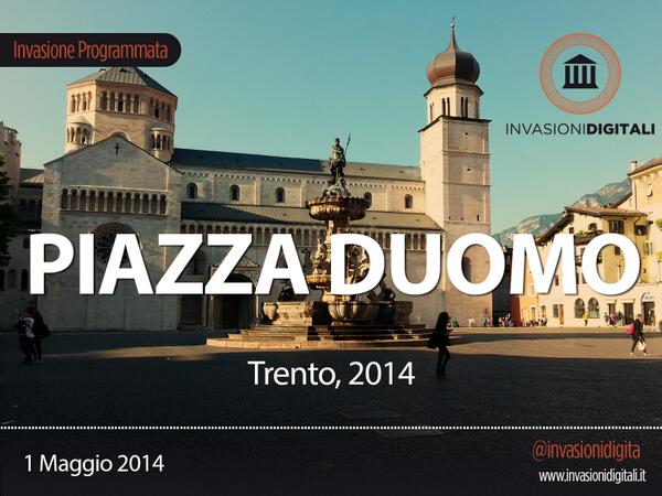 Ci vediamo domani 09.30 #invasionidigitali #PiazzaDuomo <a href="/VisitTrentino/">Visit Trentino</a> <a href="/InvasioniDigita/">Invasioni Digitali 🏛</a> <a href="/lcrame/">Lorah Crame</a> <a href="/vuance/">Litvinchuk Viktoriya</a> @sergiocagol