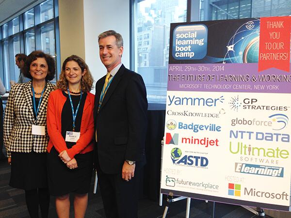 MarcyCohen's tweet photo. Great event! "@jcmeister: with @RonGarrow and @MarcyCohen at the #slbootcamp! http://t.co/0OBtRxIpjL”