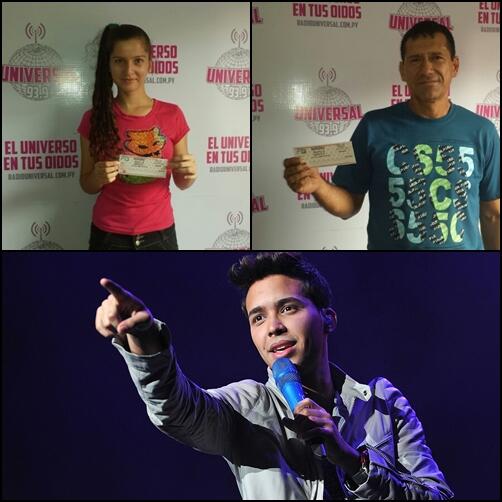 Ellos fueron los ganadores del sorteo y verán a Prince Royce esta noche. ¡Felicidades! Esperamos que lo disfruten