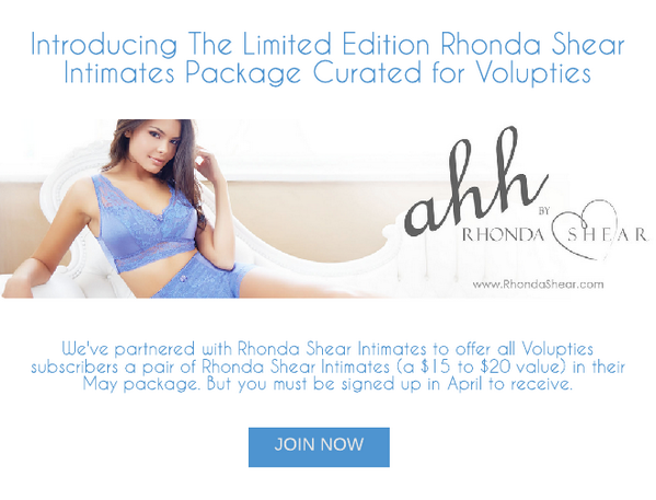 Volupties's tweet photo. Last Day to sign up for the @RhondaShear Intimates package for May. Sign up today at http://t.co/mRk71OQ28z. http://t.co/9Iftfslb9o