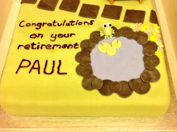 Hi #BraintreeHour do you like our latest cake? #celebration #retirement #cake
