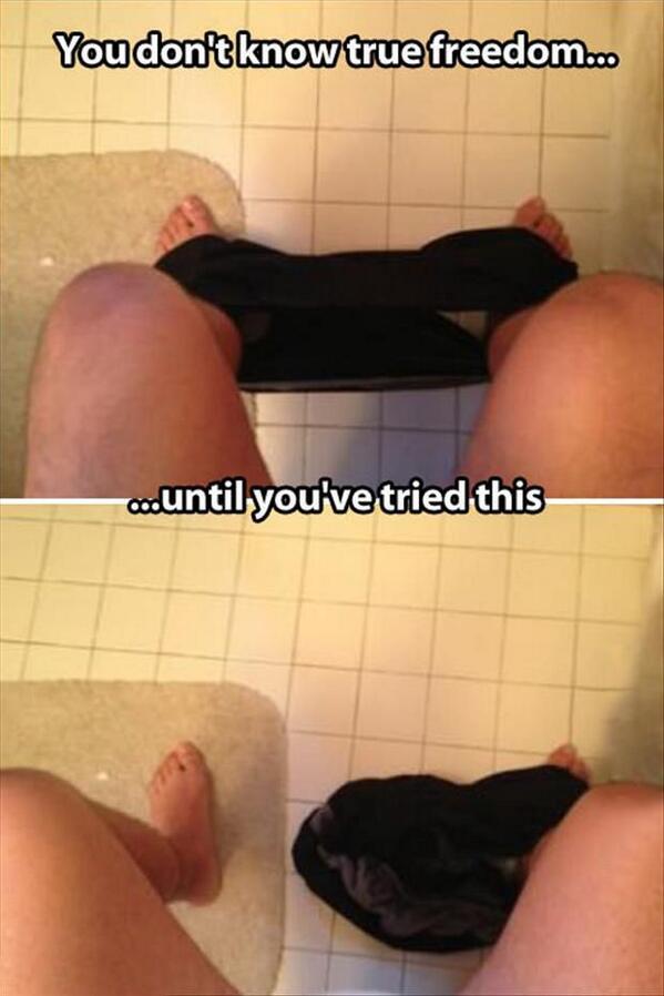 MensHumor's tweet photo. You don't know true freedom until you've done this!!! http://t.co/mYY5Fku6Mk