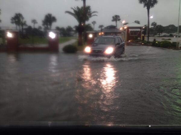 #flooding rains in Panama City beach fl. Time to get the canoe out