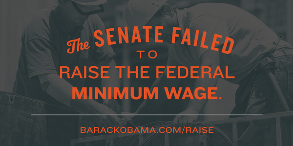 BarackObama's tweet photo. Sign the petition: Be a part of the fight to raise the federal minimum wage. http://t.co/NWNQwnCG3x #RaiseTheWage http://t.co/E4jWgMzbOT