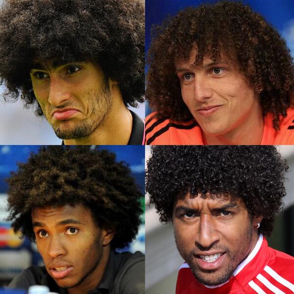 underwater30's tweet image. Και αλλες χαμένες περούκες ΑΜΑΝ #ChampionsLeague #fellaini #DavidLuis #Willian #dante